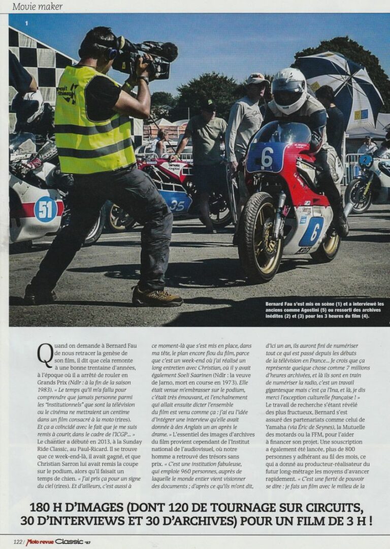 Article dans Moto Revue Classic n°87