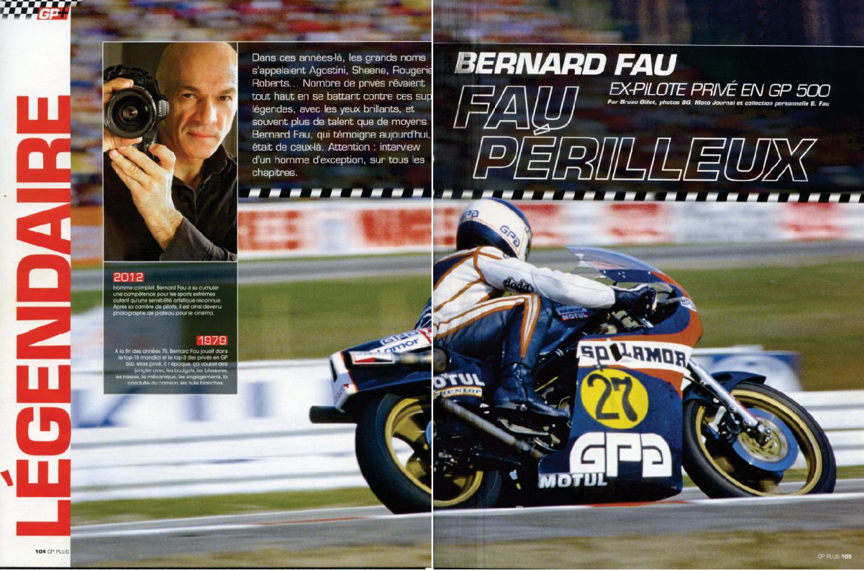 Interview de Bernard Fau dans GP PLUS 2012